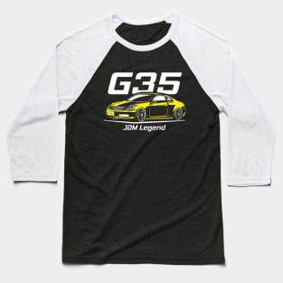 Racing Yellow G35 Coupe Baseball T-Shirt